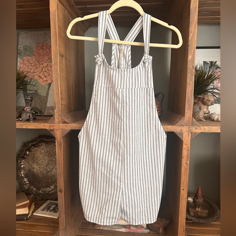 Millibon One Piece  Romper Medium Navy and White